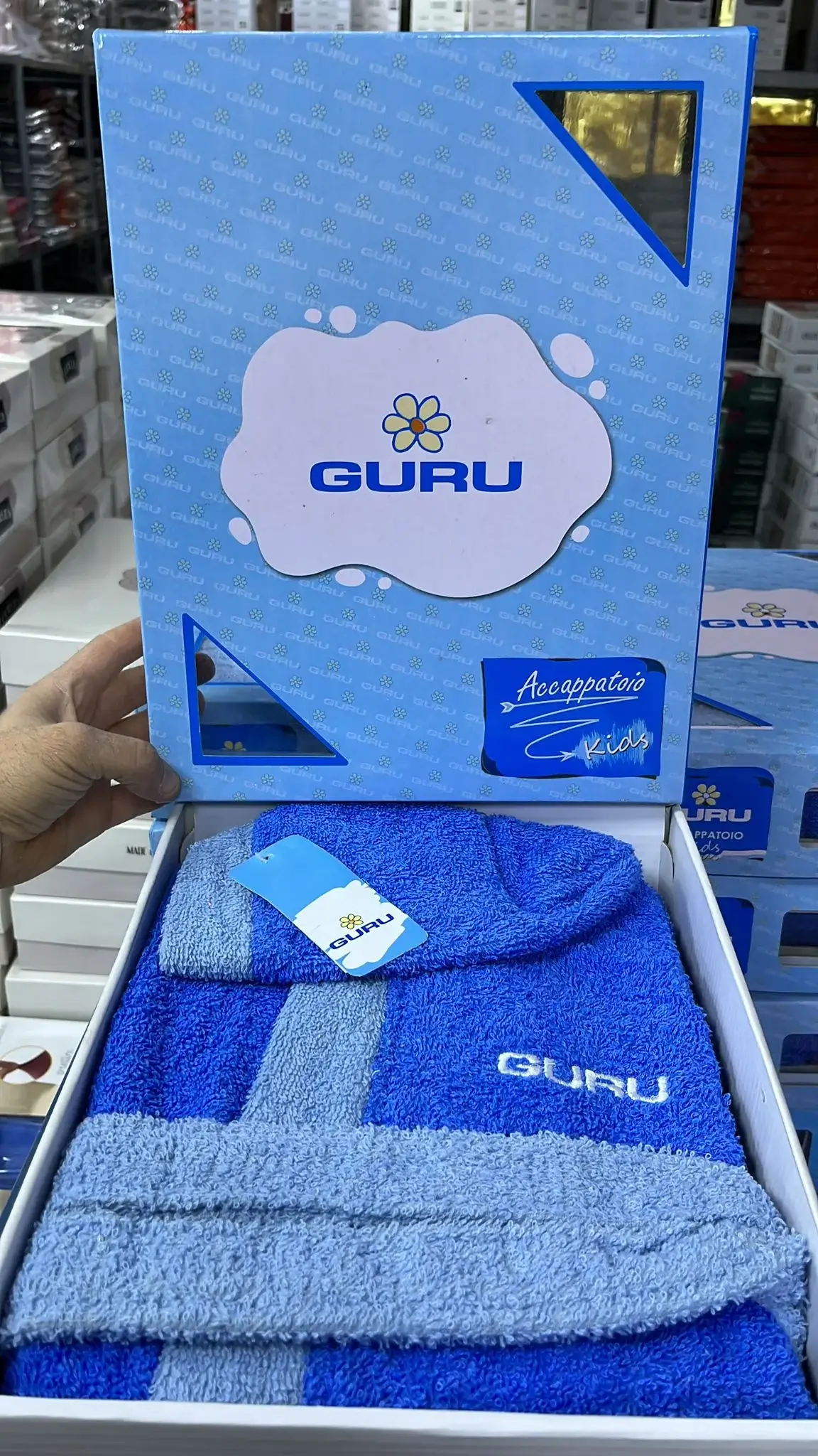 Accappatoi GURU per uomo e bambino: comfort per tutta la famiglia