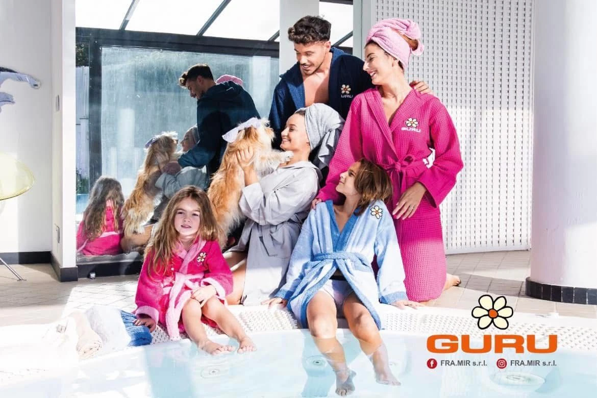 Shooting fotografico GURU Biancheria: set tessili coordinati per tutta la famiglia